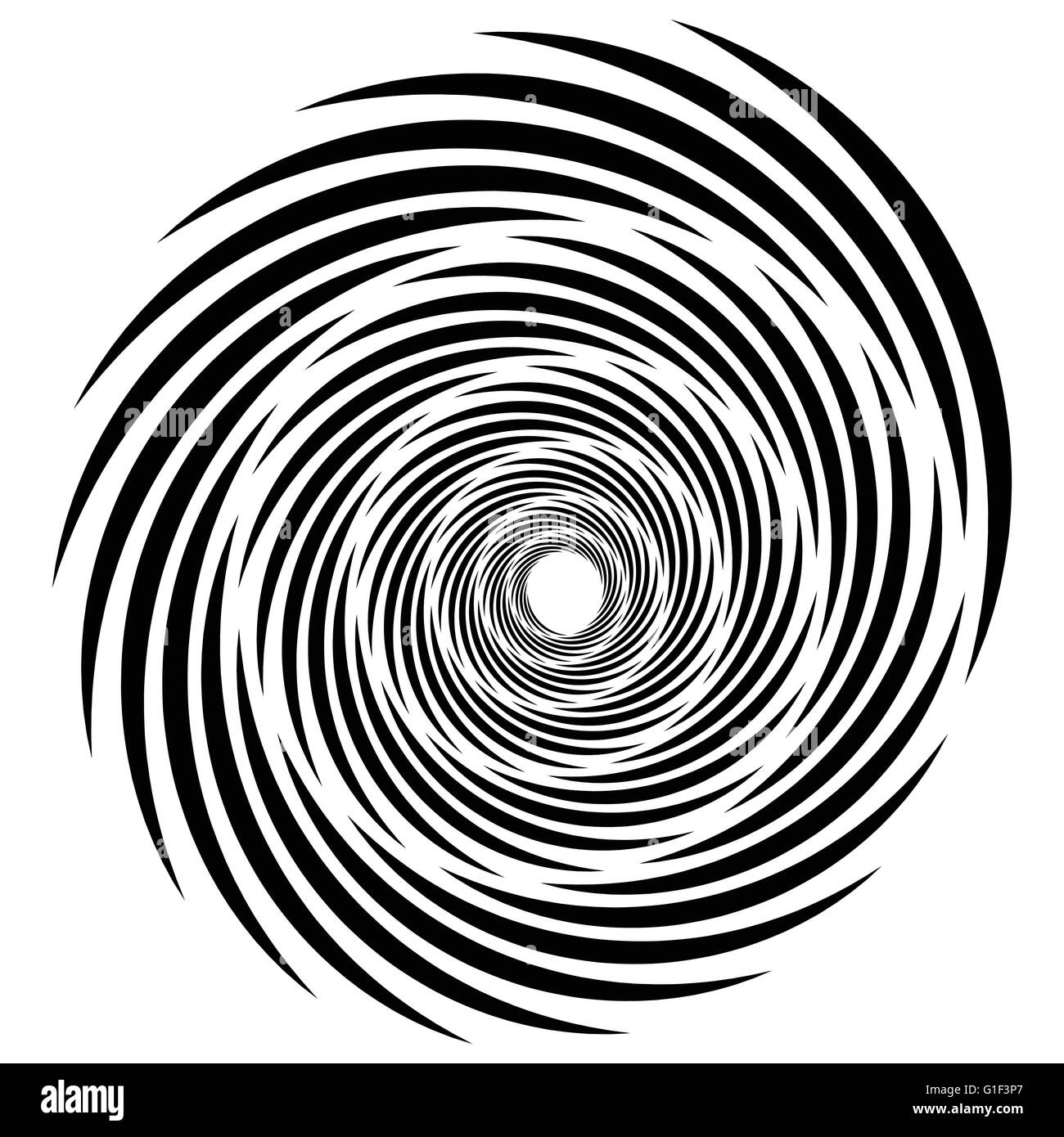 Spiral, vortex, whorl, swirl shapes. Abstract element(s Stock Vector