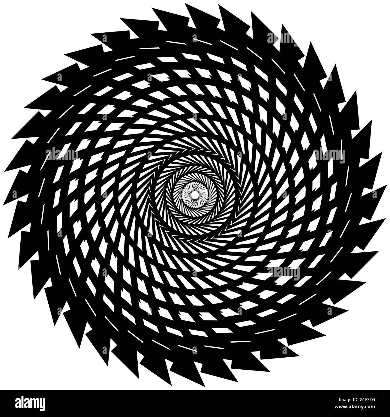 Abstract spiral shape, spiral, vortex element. Abstract radial