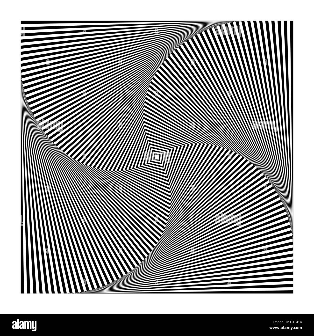 Square Rotation Patterns Squares with rotating distortion Stock Vector Images - Alamy