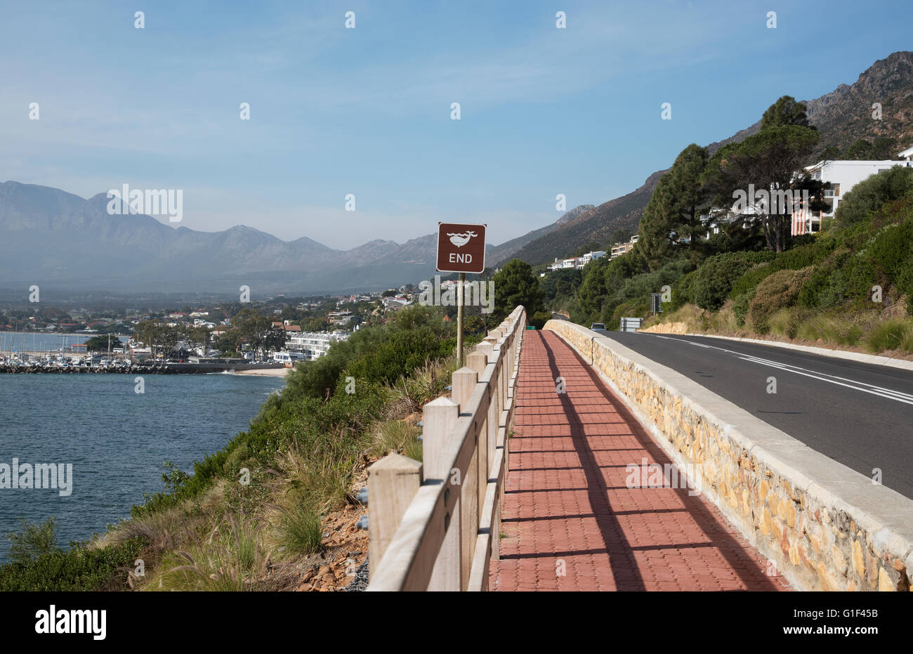 GORDON'S BAY WESTERN CAPE SOUTH AFRICA. A pedestrian walkway on the