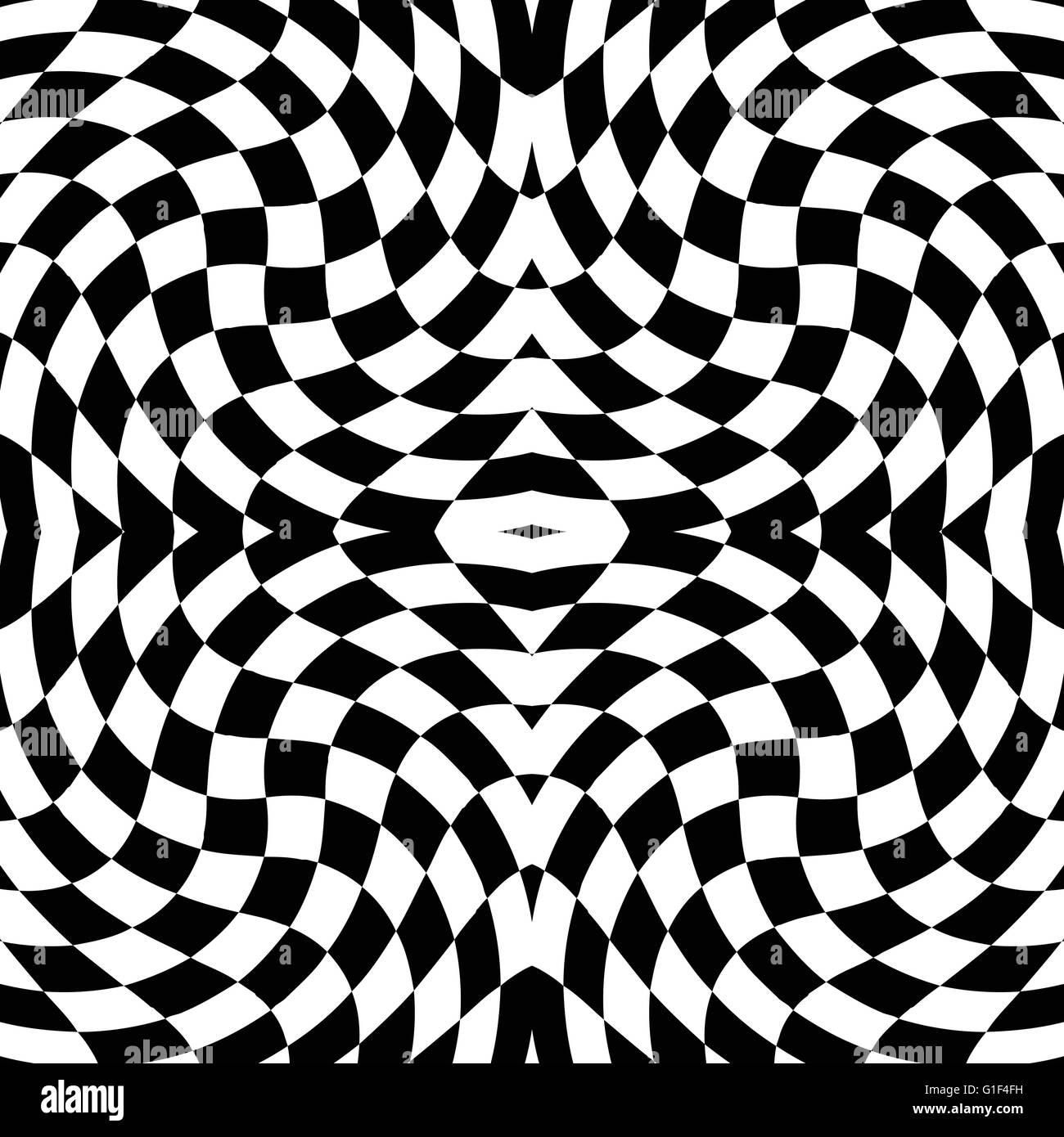 Mirror Effect Pattern Mirrored chequered pattern with distortion effect. Symmetric pattern ...