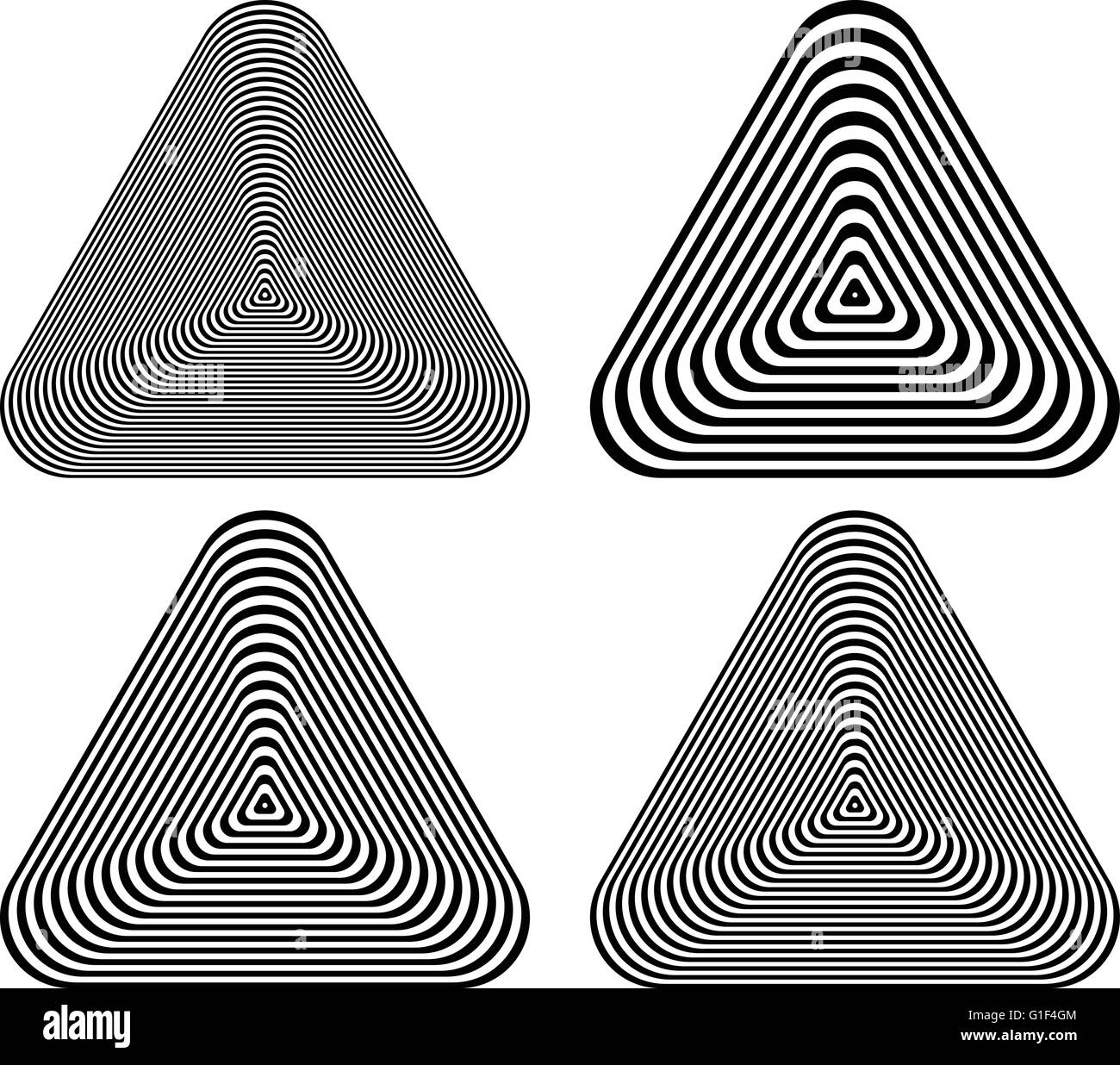 Op art geometric black white lines hi-res stock photography and
