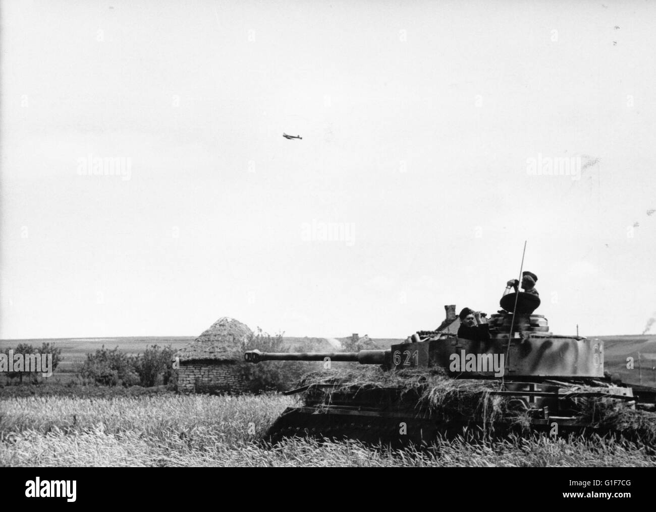 German Tank Panzer IV on the Eastern Front 1943 Stock Photo