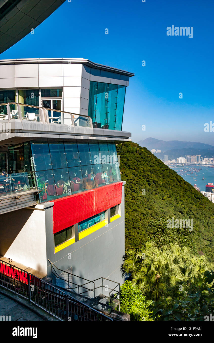 China Hong Kong Victoria Peak View from the Peak Stock Photo - Alamy