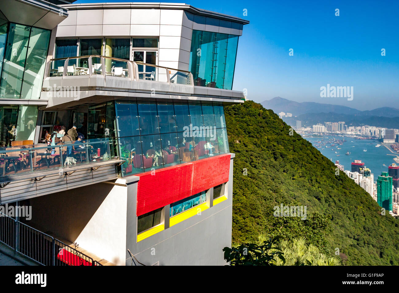 China Hong Kong Victoria Peak View from the Peak Stock Photo - Alamy