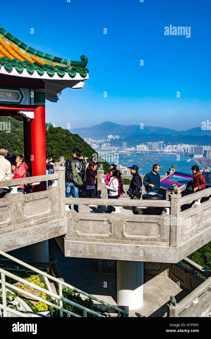 China Hong Kong Victoria Peak View from the Peak Stock Photo - Alamy