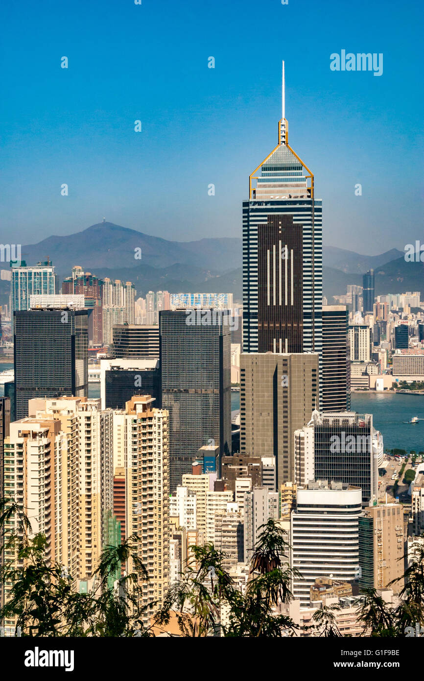 China Hong Kong Victoria Peak View from the Peak Stock Photo - Alamy