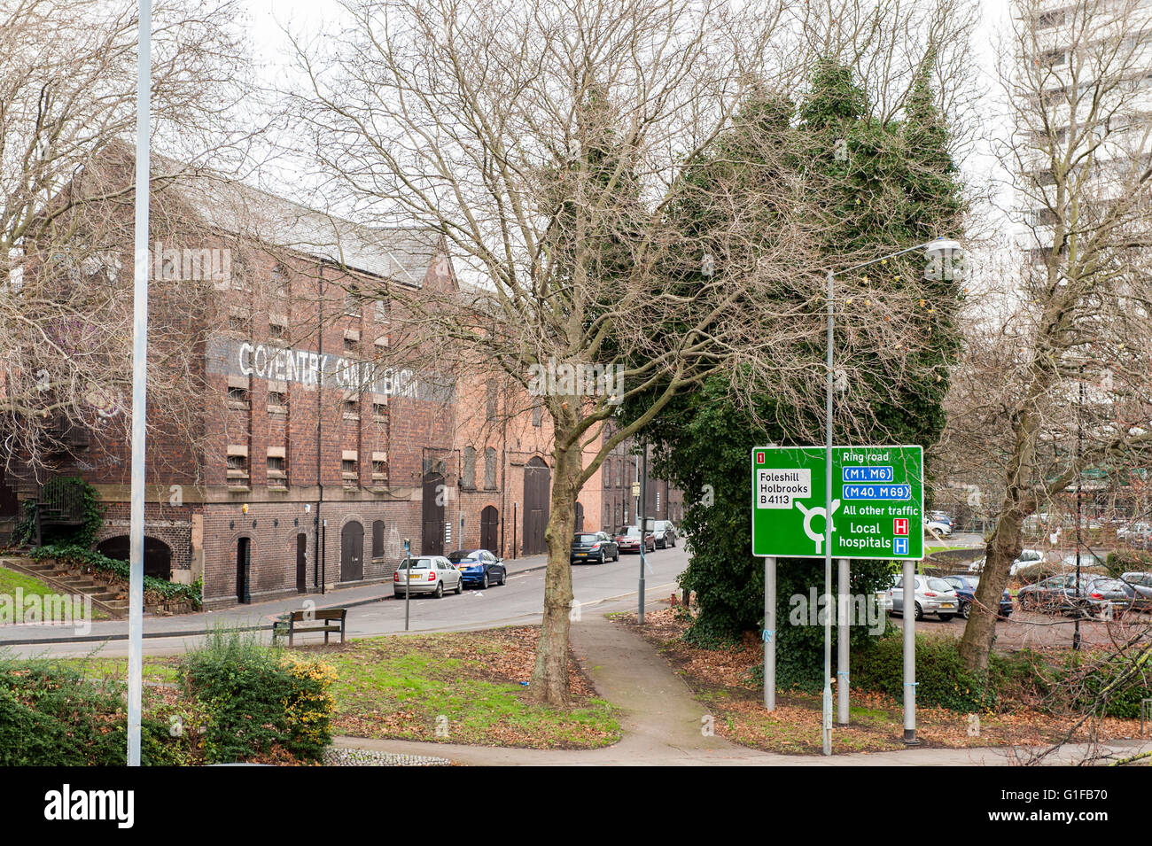 Coventry Canal Basin building in Coventry, West Midlands, United Kingdom. Stock Photo