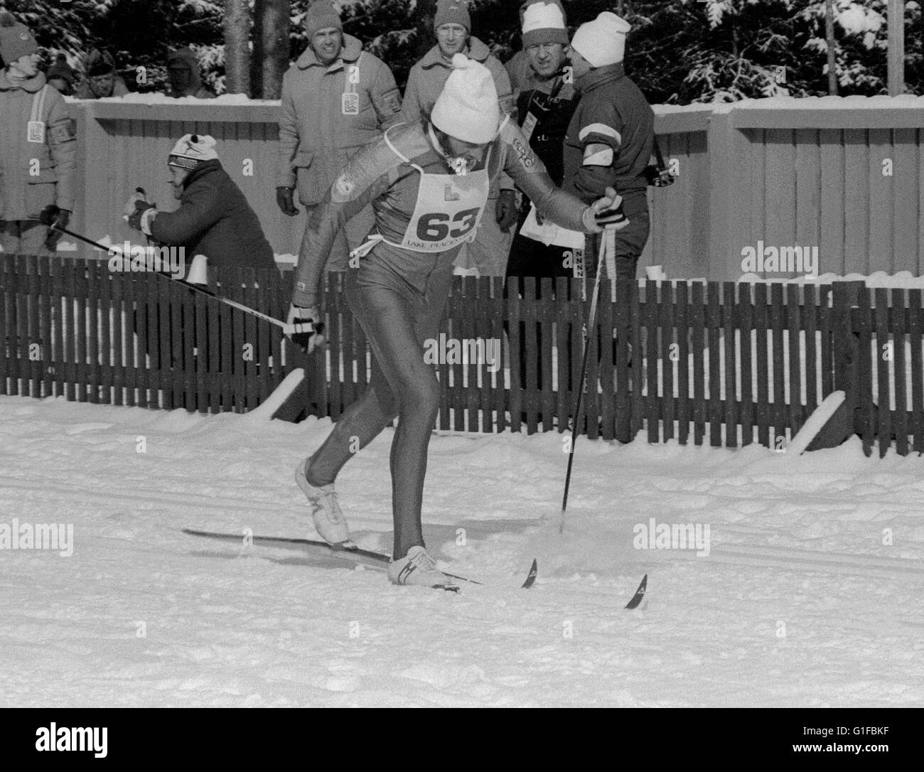 THOMAS WASSBERG Swedish skier Stock Photo