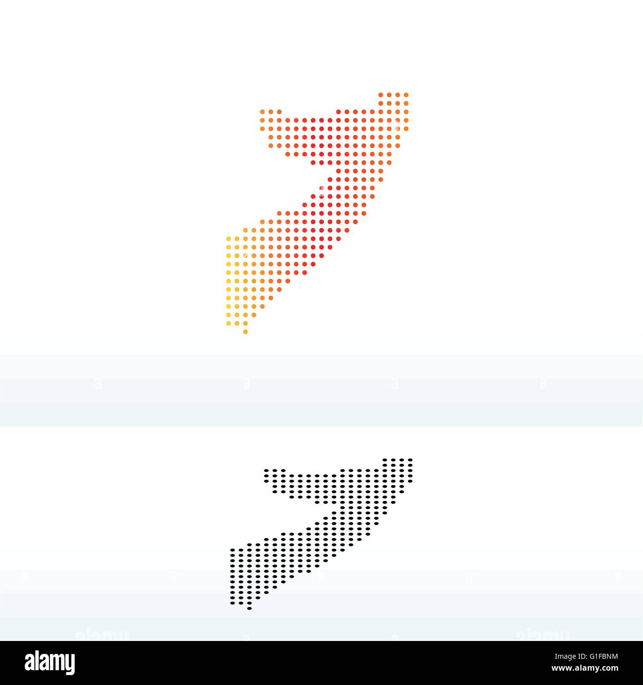 Vector Image - Map of Somali Republic with Dot Pattern Stock Vector ...