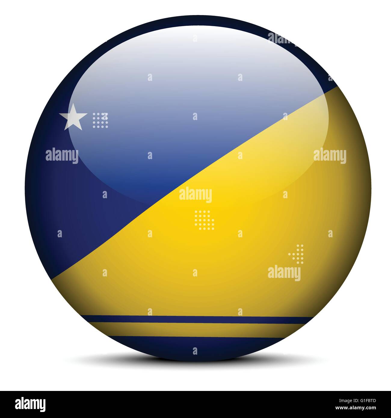 Vector Image - Map with Dot Pattern on flag button of Tokelau Stock ...