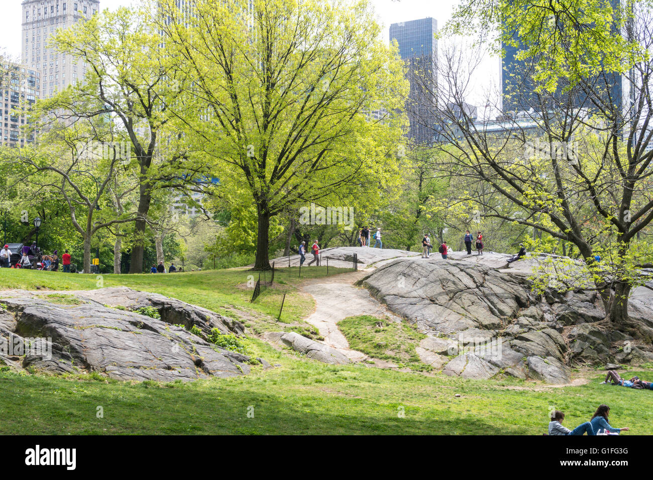 People Enjoying Springtime Central Park, NYC Stock Photo - Alamy