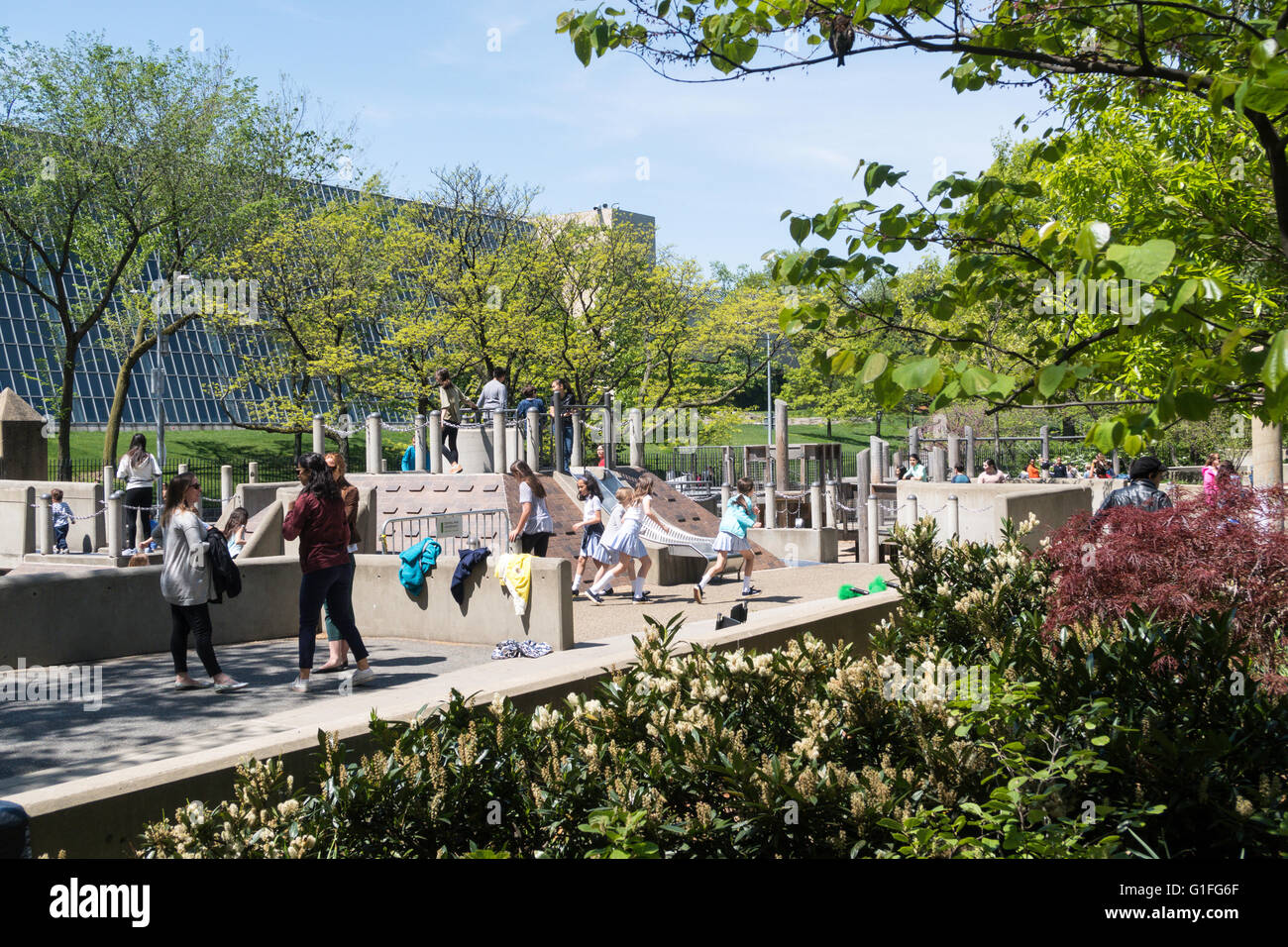 Ancient Playground, Central Park, Manhattan, New York City, NYC Stock Photo - Alamy