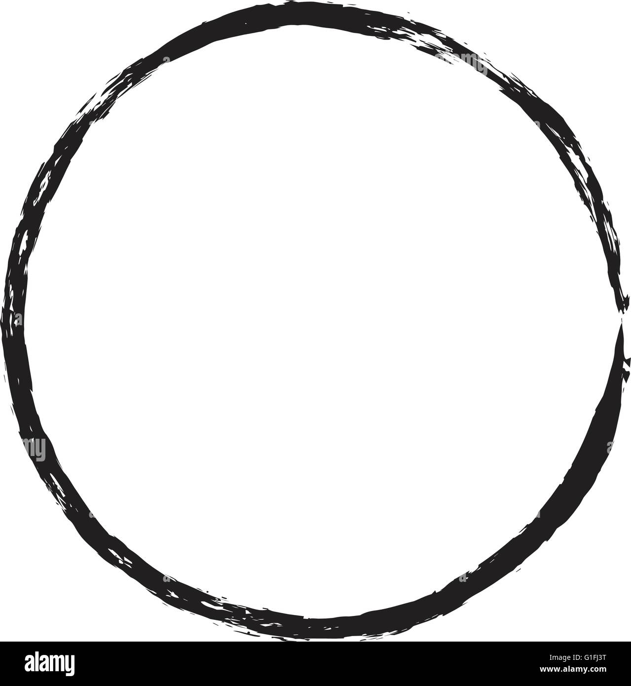 circle shape vector black grunge background Stock Vector