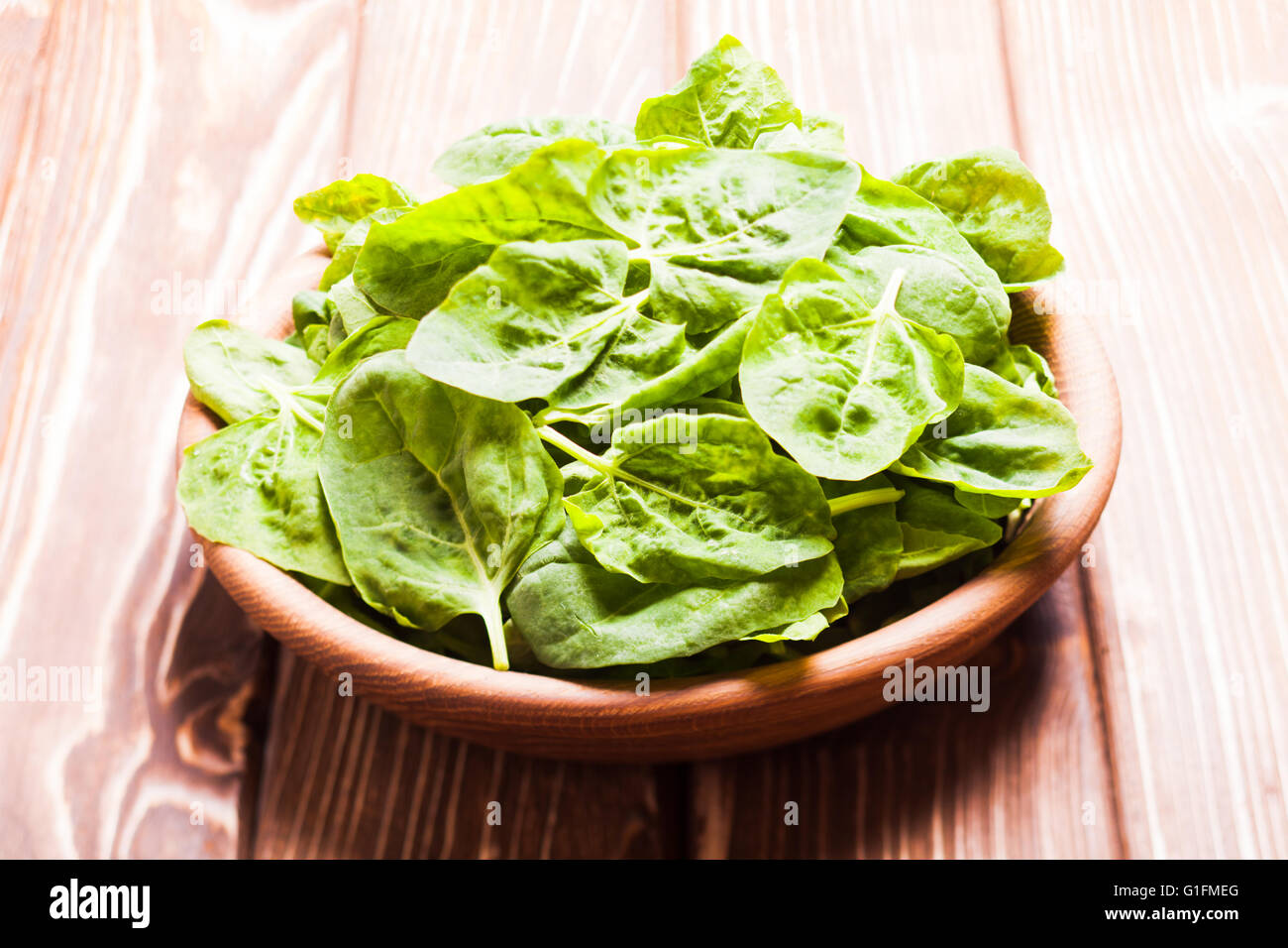The spinach leaves Stock Photo - Alamy