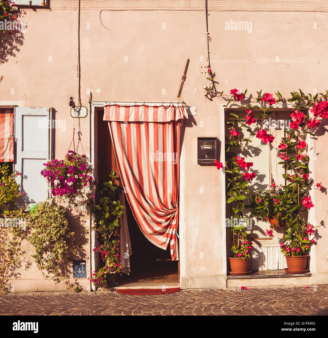 The Italian yard Stock Photo Alamy