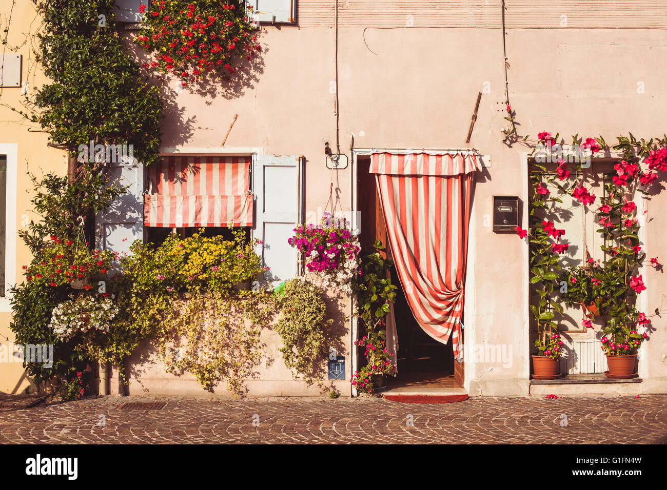 The Italian yard Stock Photo Alamy