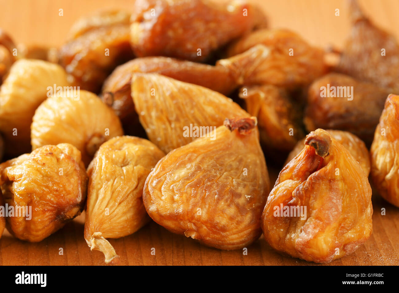 detail of sun dried figs Stock Photo