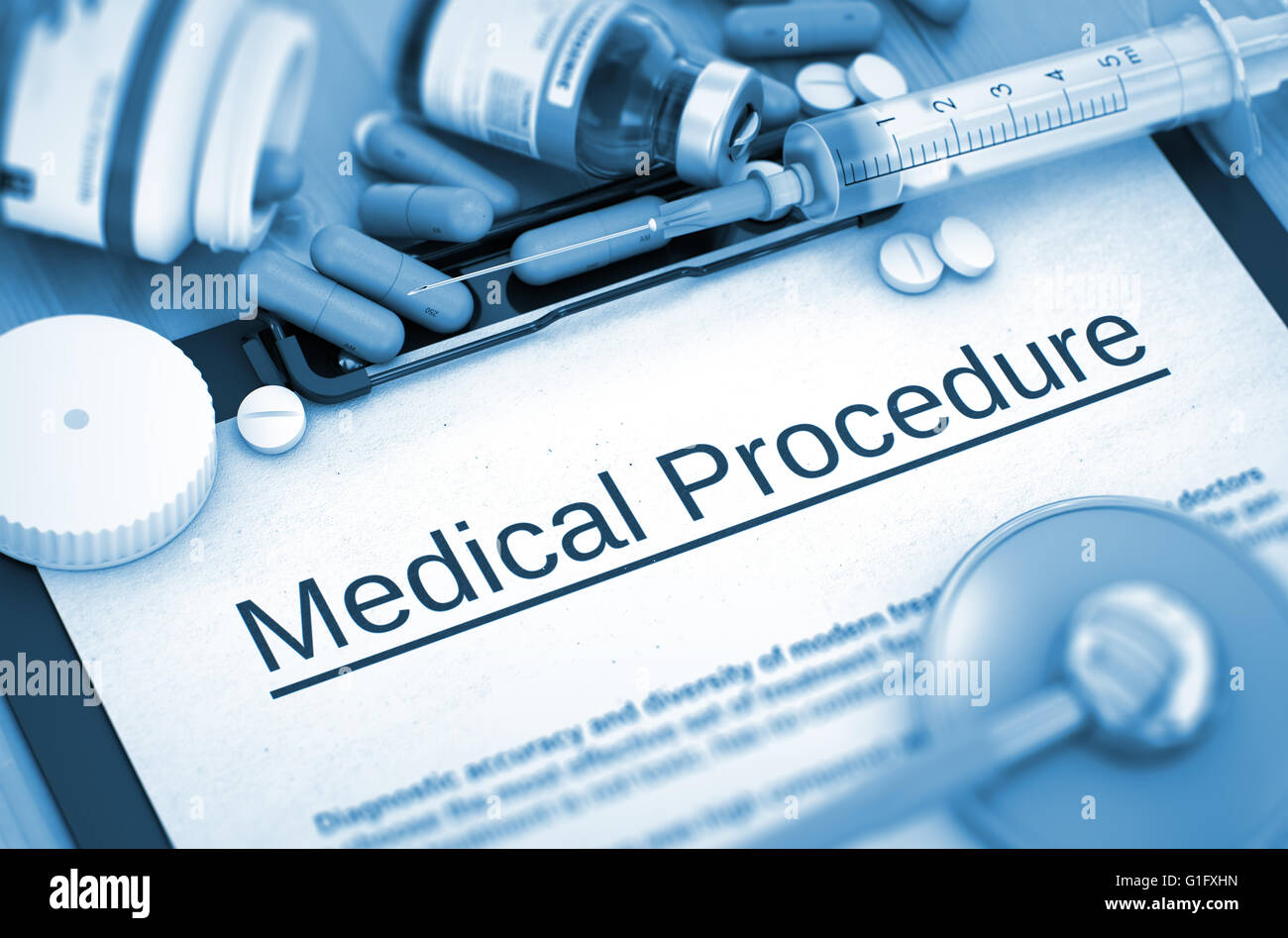 Medical Procedure. MedConcept Stock Photo Alamy