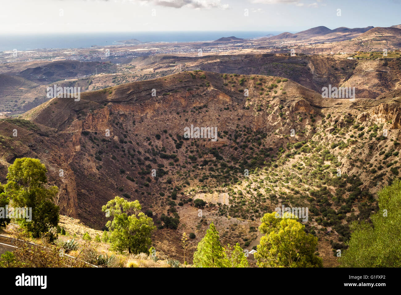 Caldera de Bandama, volcanic crater on the island of Gran Canaria, Canary  Islands, Spain, Europe Stock Photo - Alamy