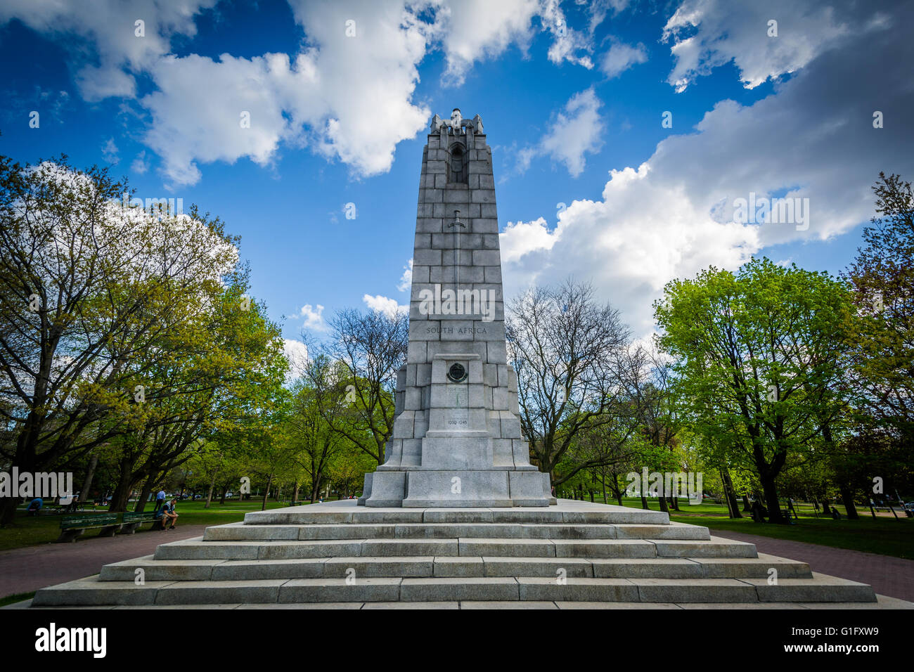 Monument at Queen's Park, in Toronto, Ontario. Stock Photo