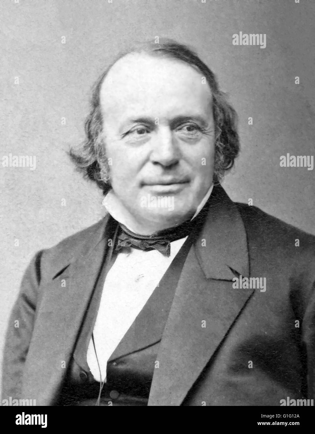 LOUIS AGASSIZ (1807-1873) Swiss-American biologist and geologist Stock Photo