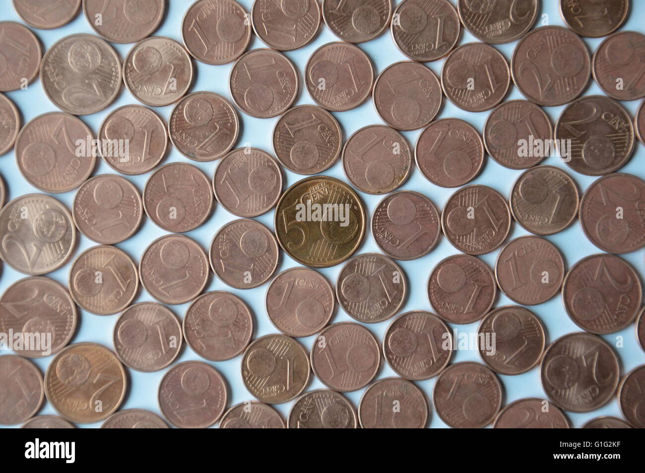 Euro coins, money. Eur Stock Photo