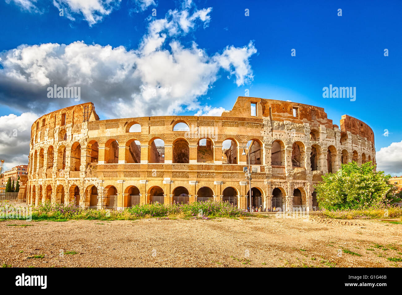 Colosseo Roma Italy Stock Photo