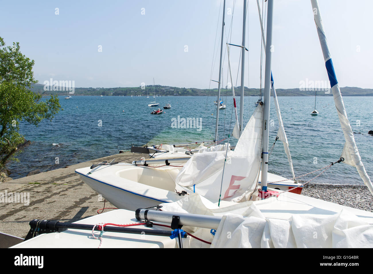 Sailing dinghies on a slipway in Schull, West Cork, Ireland Stock Photo Alamy
