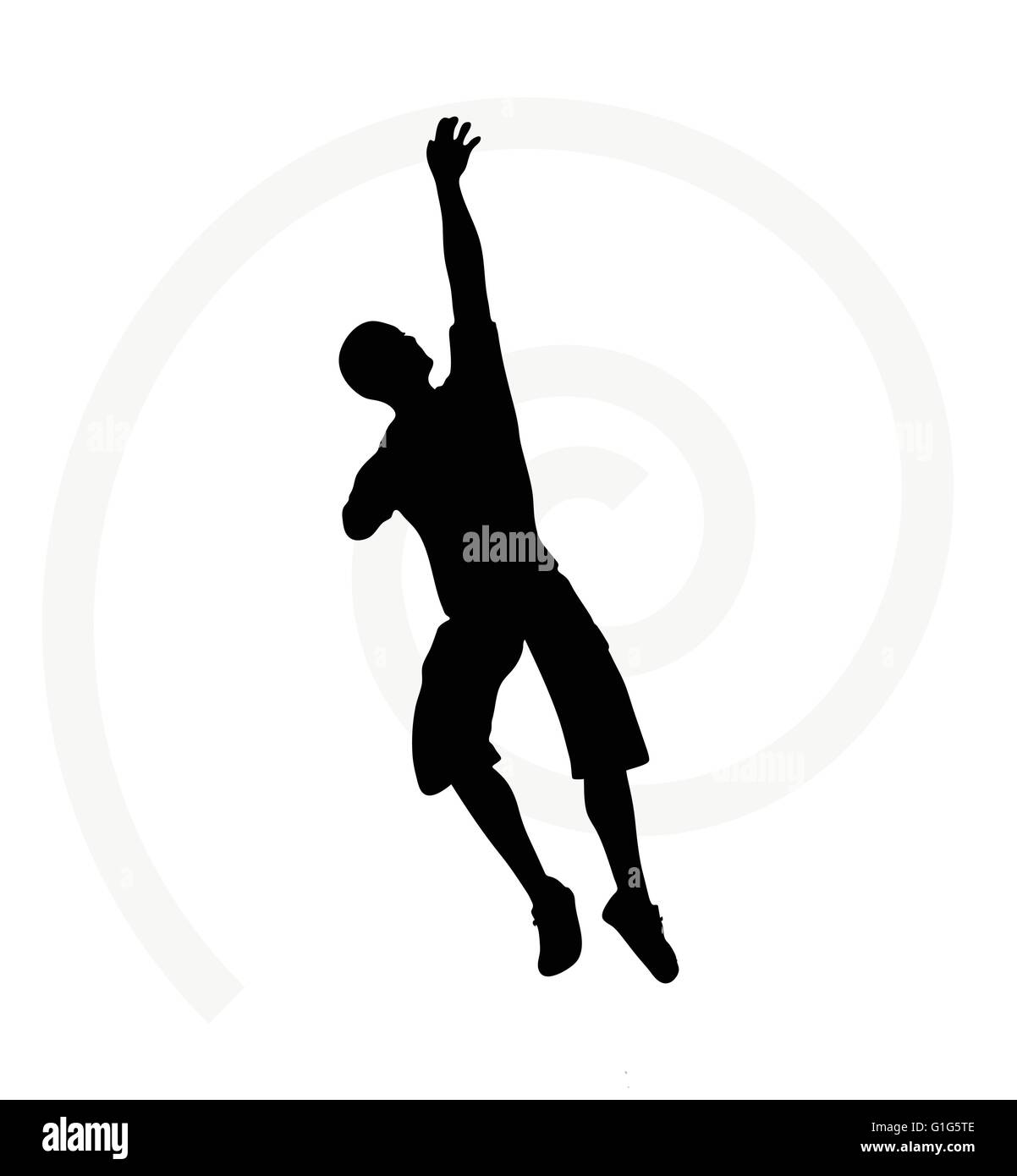 man silhouette isolated on white background - in hanging pose Stock Vector  Image & Art - Alamy