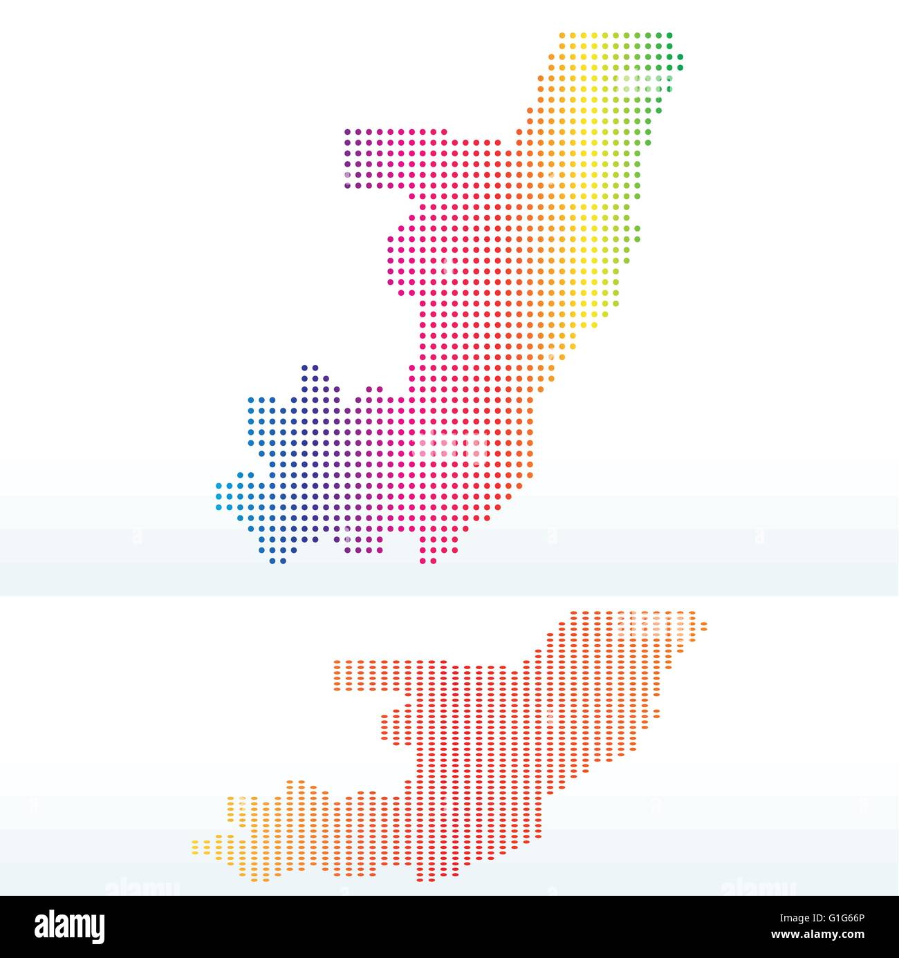 Vector Image - Map of Republic of the Congo with with Dot Pattern Stock ...