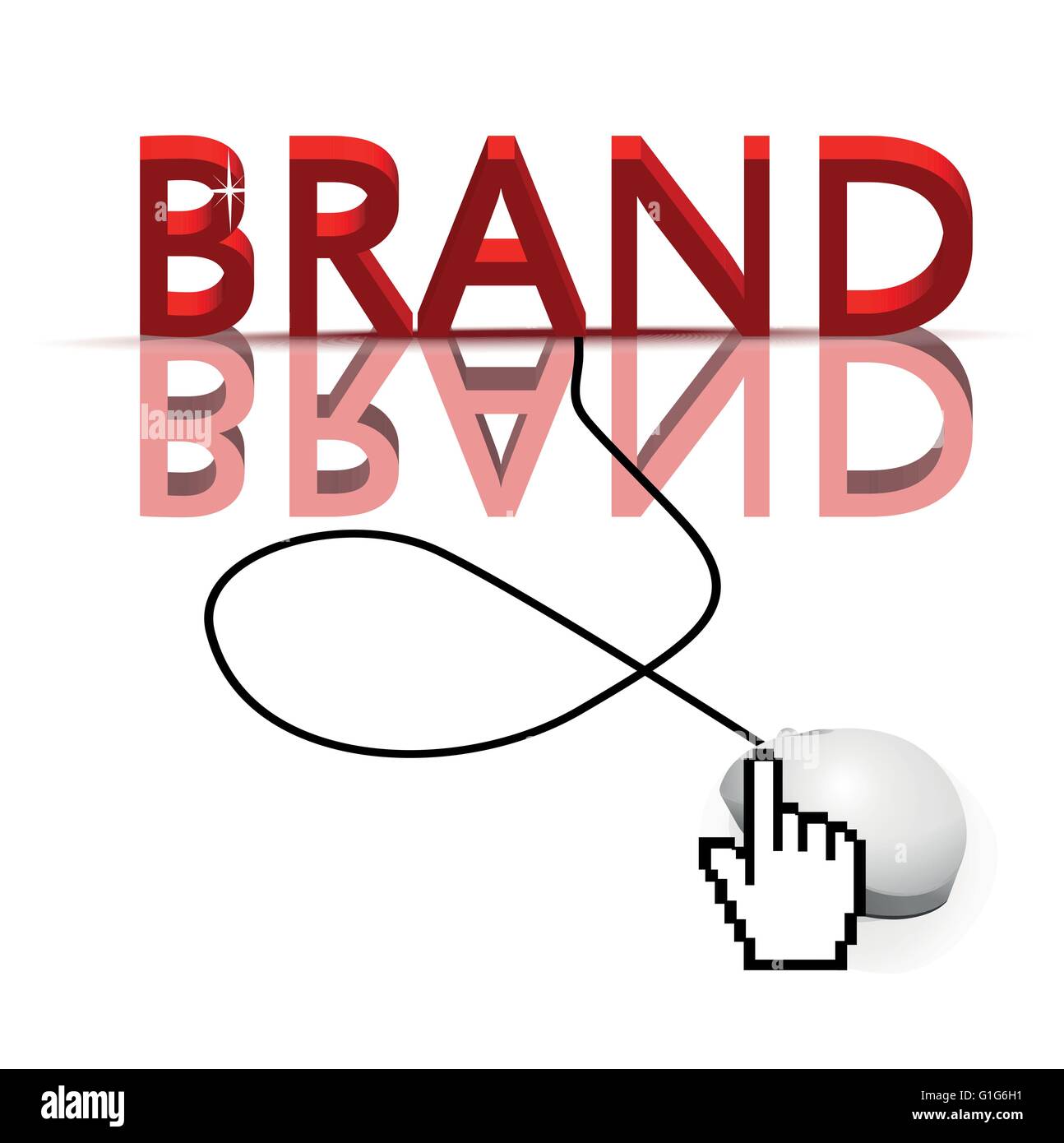 Branding text on red Stock Vector Images - Alamy