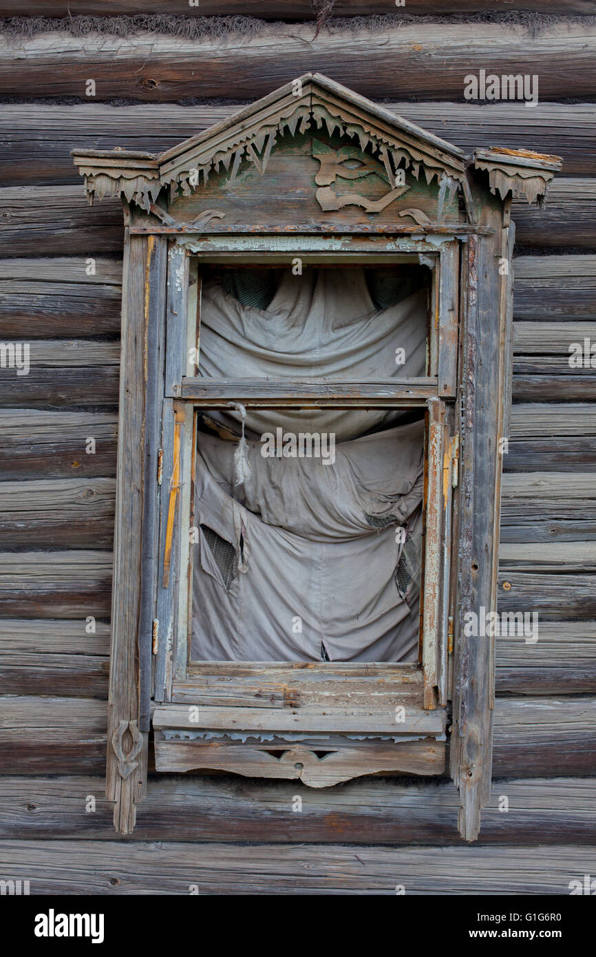 wooden window in an old country house Stock Photo - Alamy