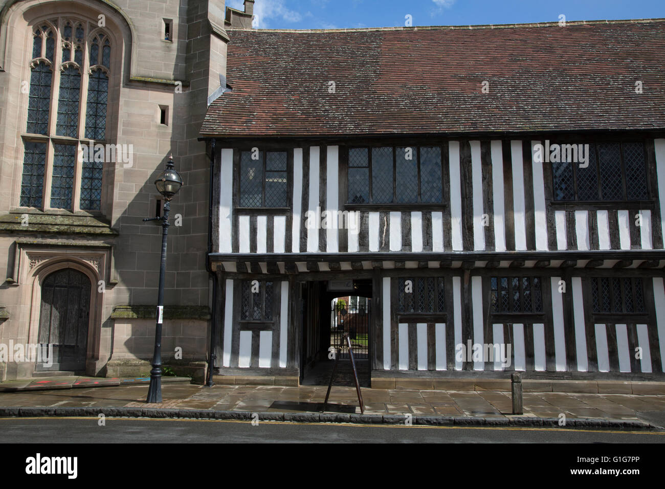 Shakespeare's Schoolroom and Guildhall, Stratford Upon Avon; England; UK Stock Photo