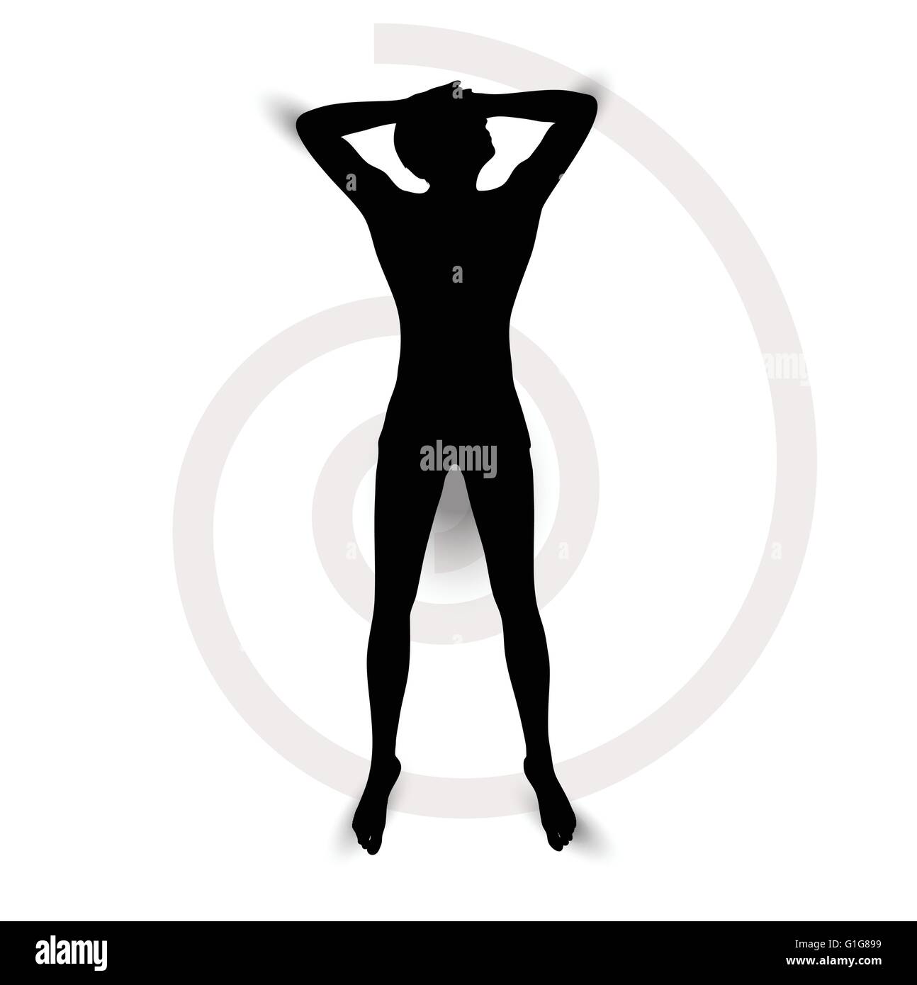 Body silhouette lying down Cut Out Stock Images & Pictures Alamy