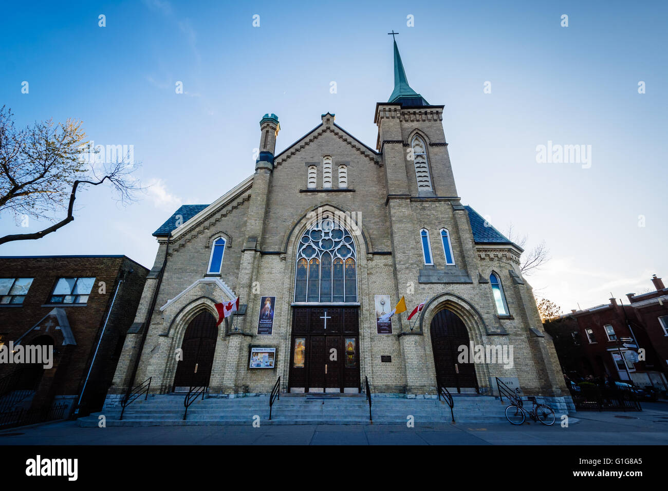 St. Stanislaus Kostka Church in Toronto, Ontario. Stock Photo