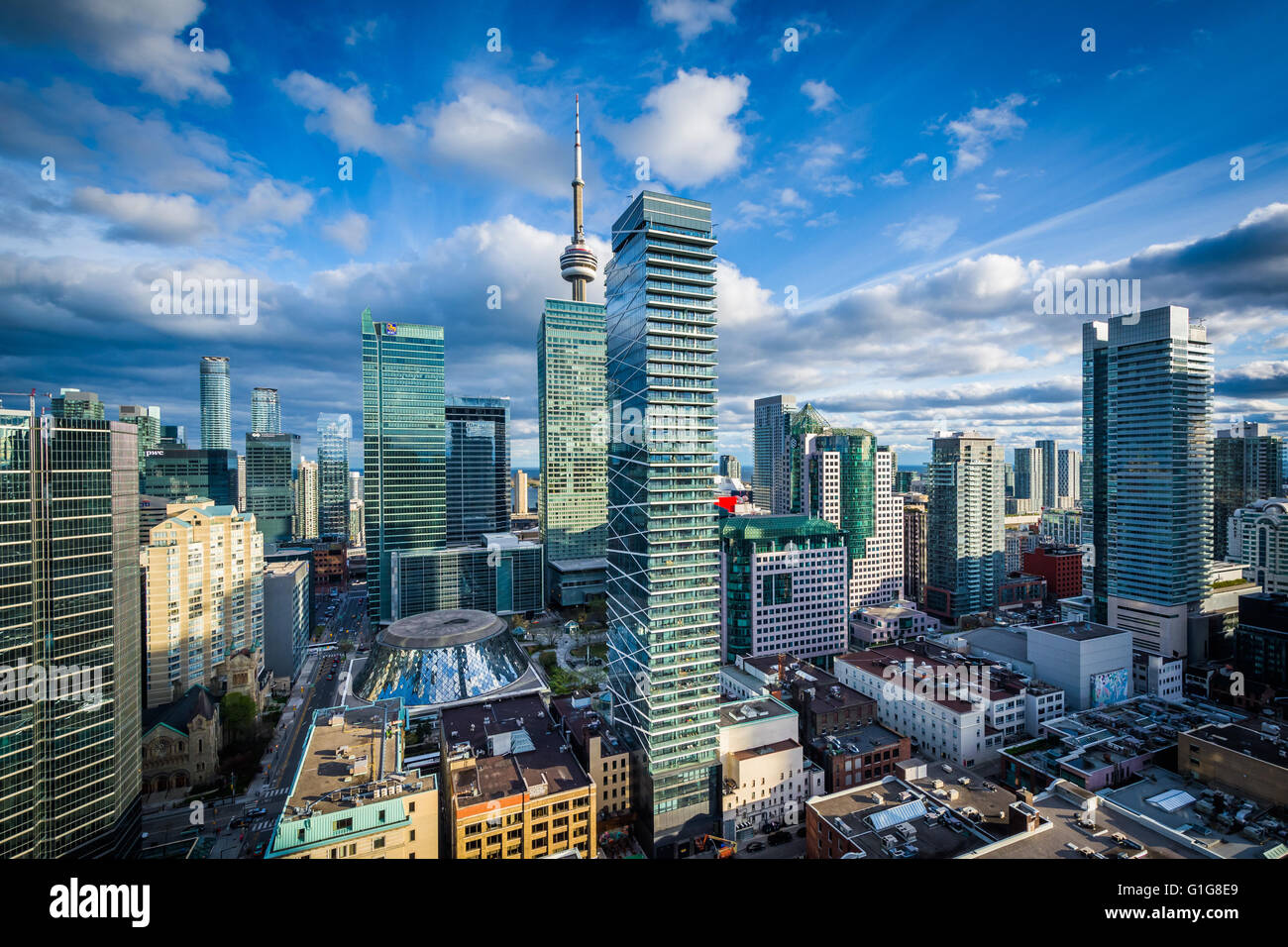 View of modern buildings in downtown Toronto, Ontario. Stock Photo