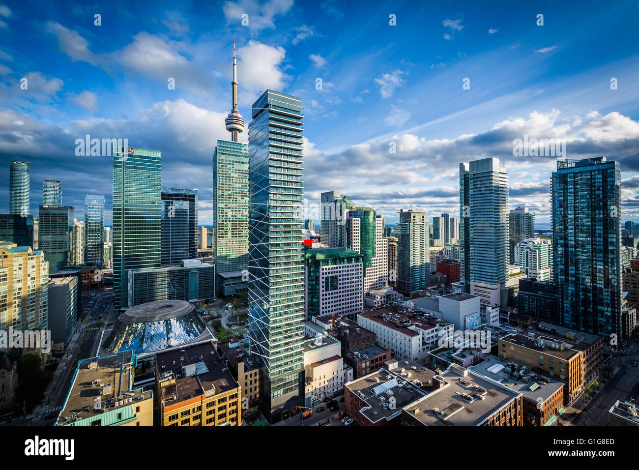 View of modern buildings in downtown Toronto, Ontario. Stock Photo