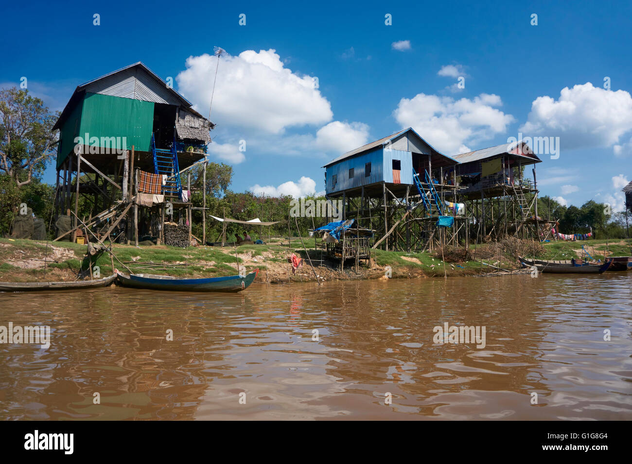 Floating village of Kompong Phluk, Siem Reap, Cambodia Stock Photo