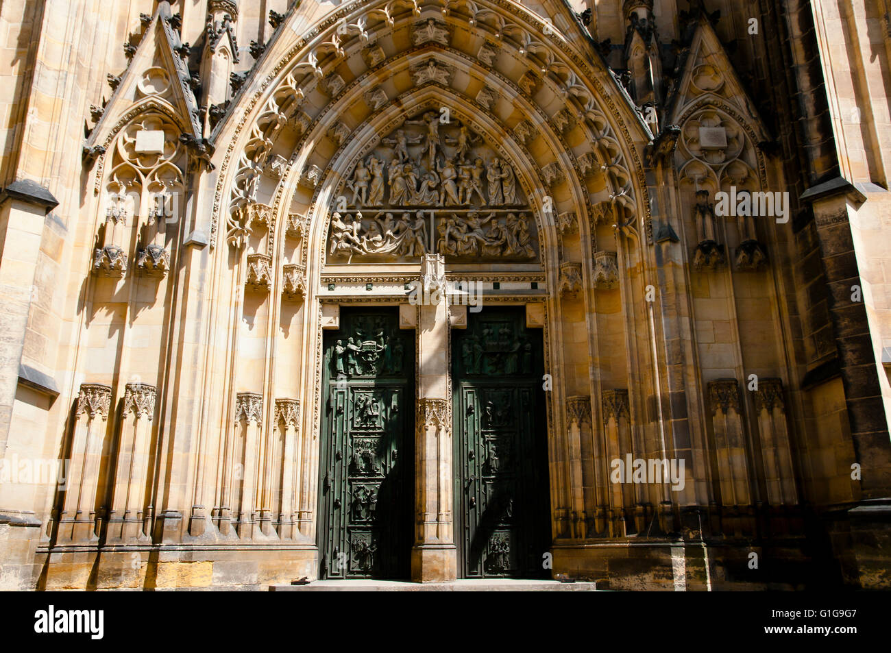 St Vitus Cathedral - Prague - Czech Republic Stock Photo