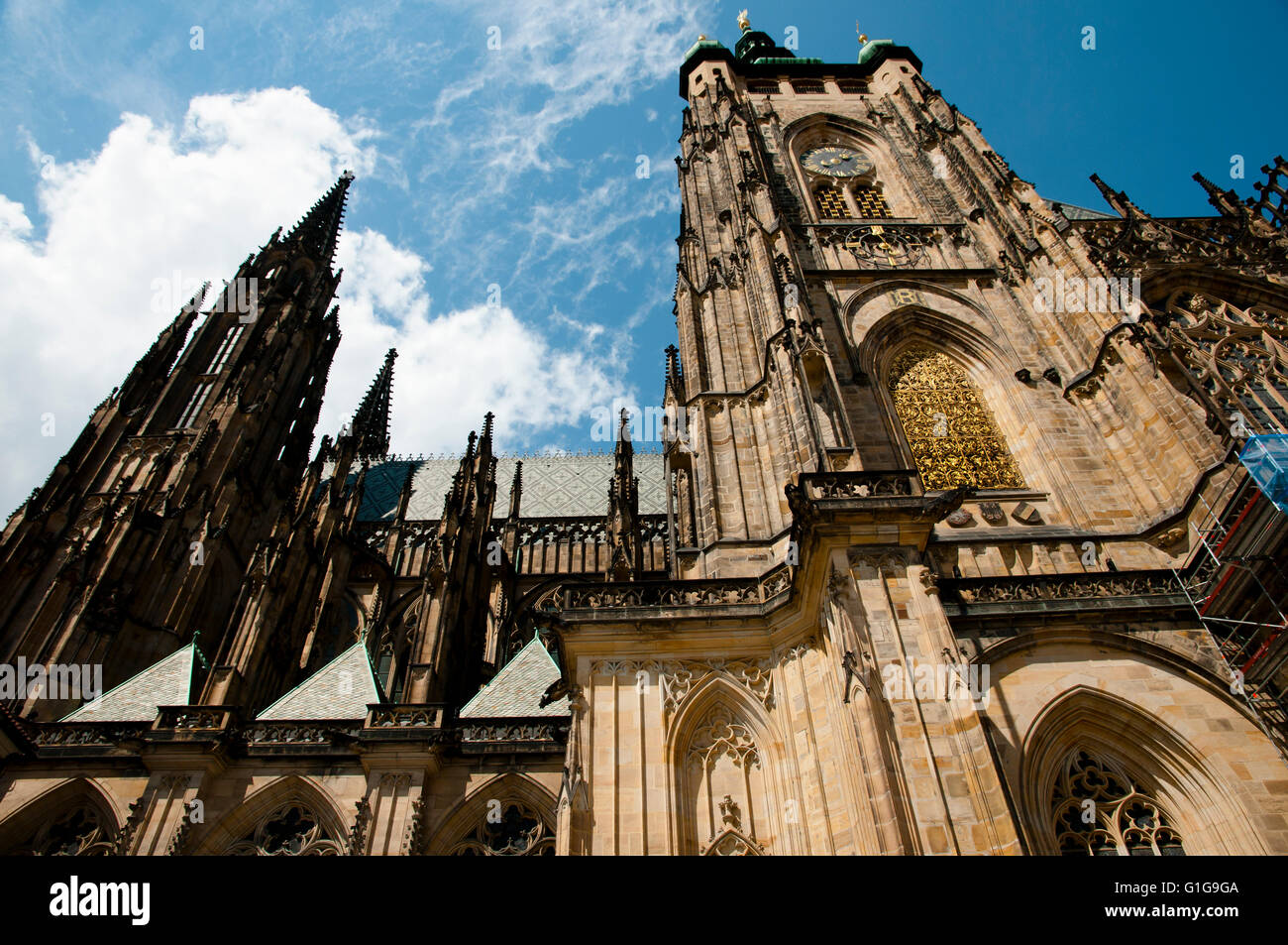St Vitus Cathedral - Prague - Czech Republic Stock Photo