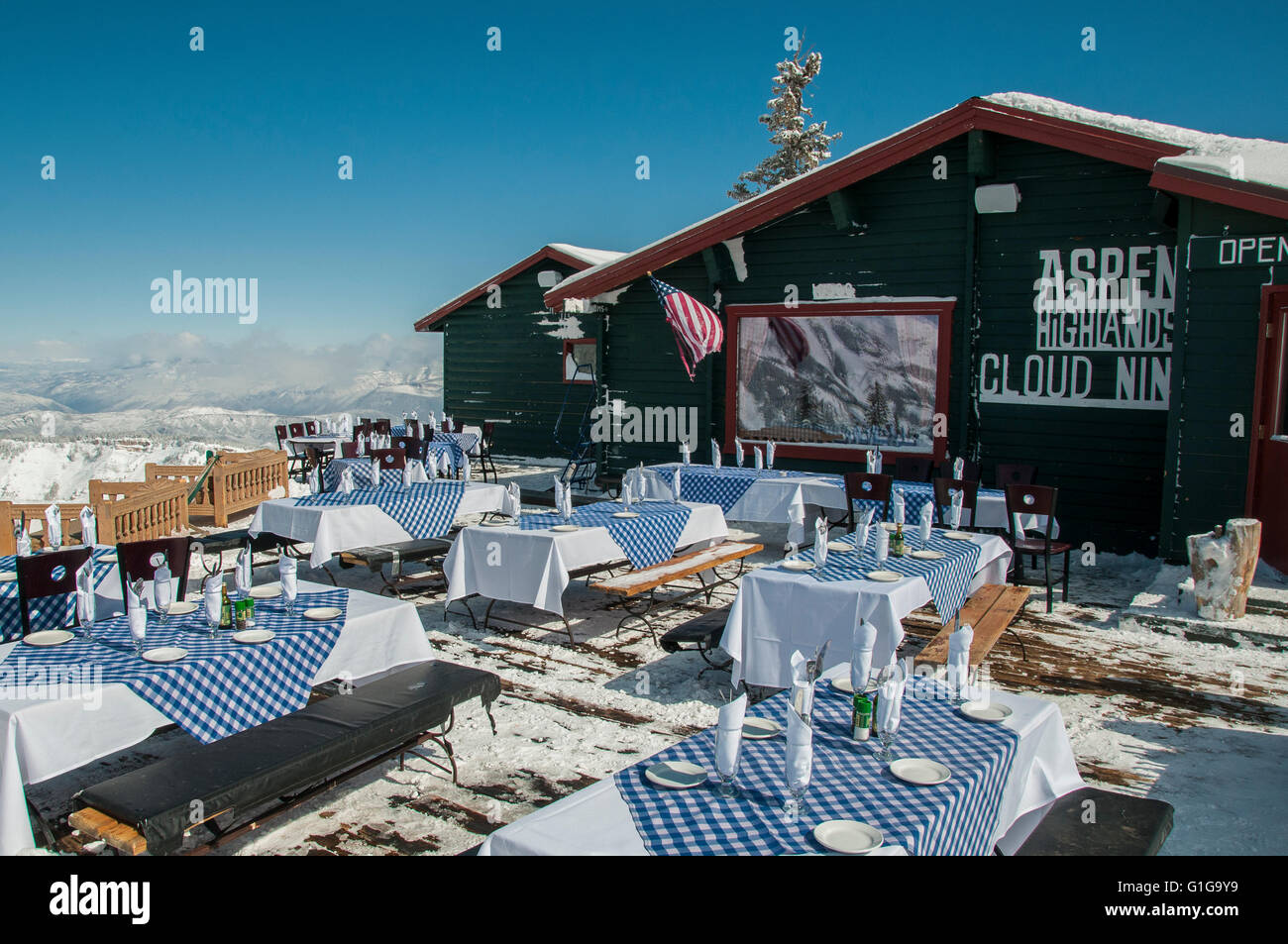 Cloud Nine Alpine Bistro, Aspen Highlands Ski Area, Aspen, Colorado Stock  Photo - Alamy