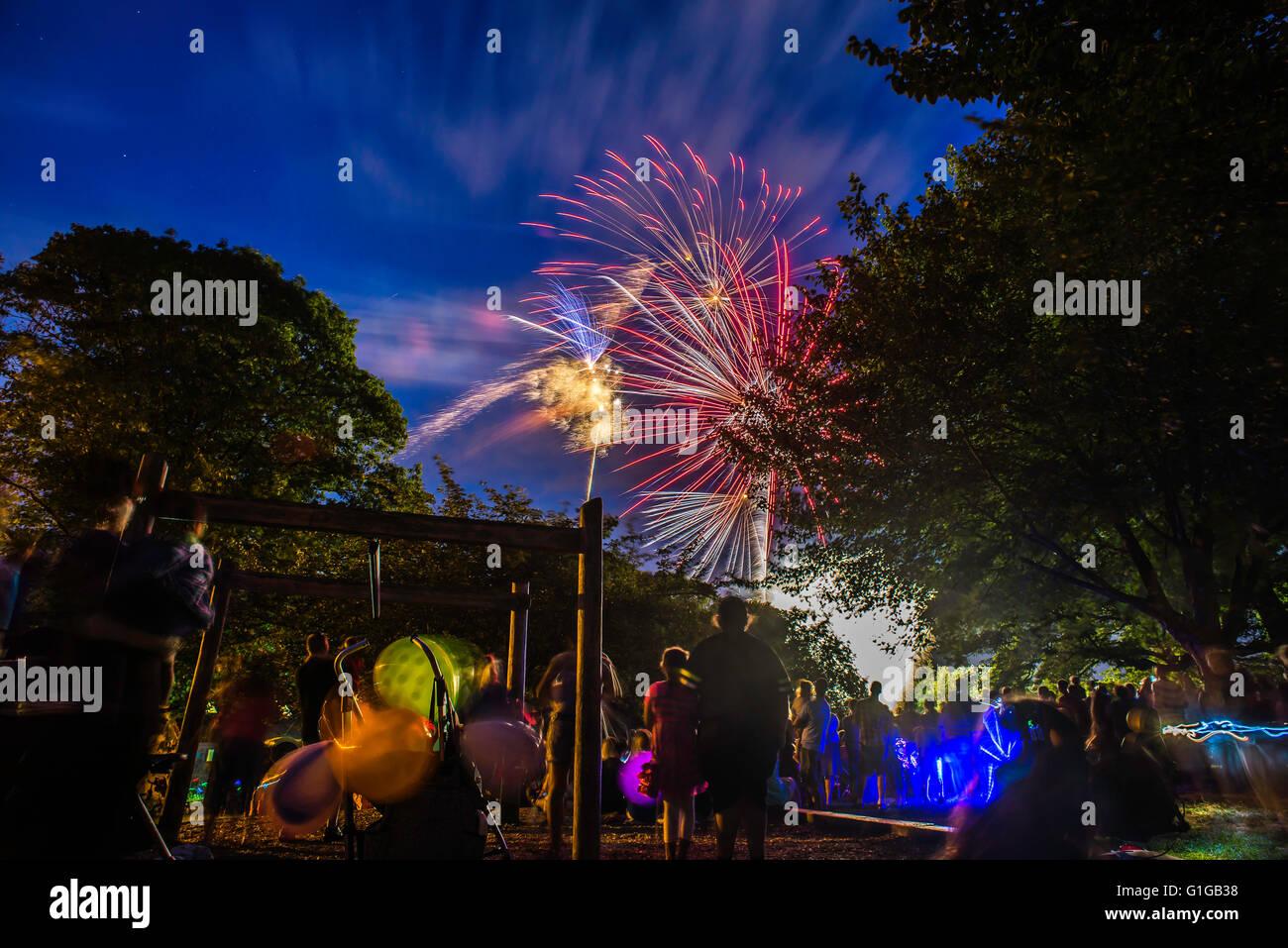 Longs Park 4th of July holiday celebration Stock Photo Alamy