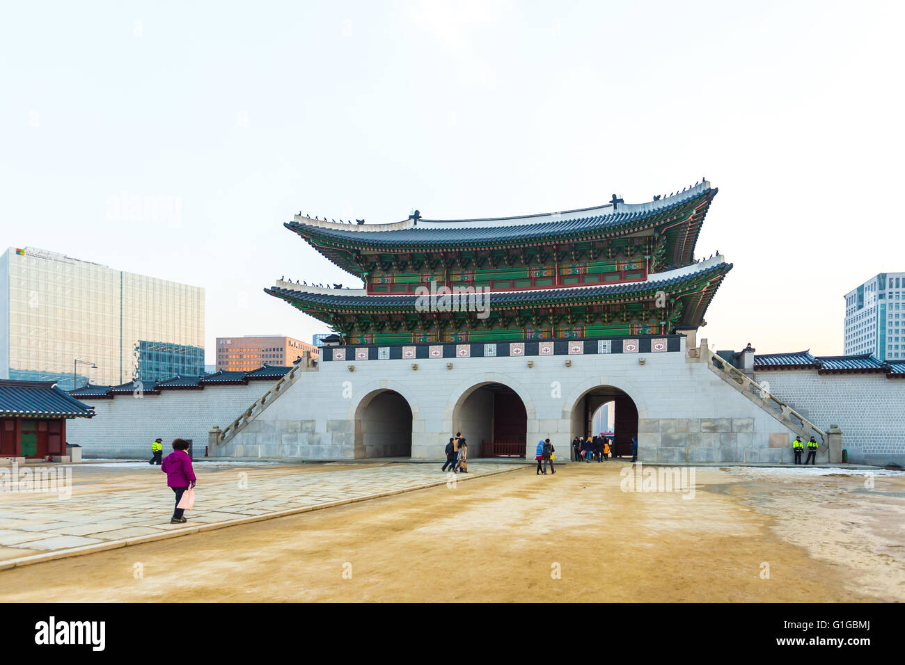 Gyeongbokgung Palace in Seoul, South Korea. Stock Photo