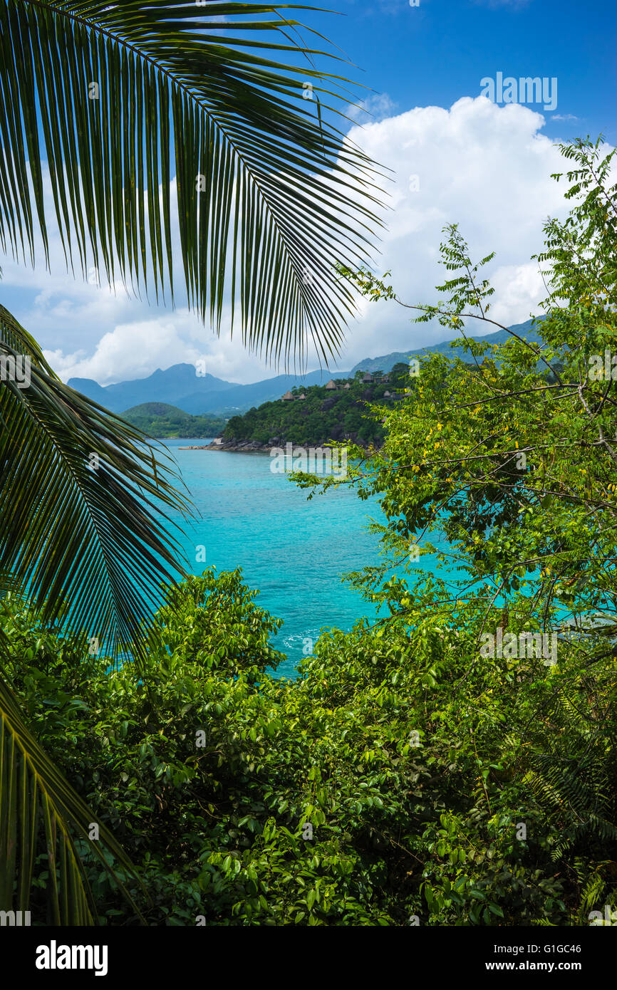 Nature paradise with amazing view of the ocean in Mahe Island, Seychelles  Stock Photo - Alamy