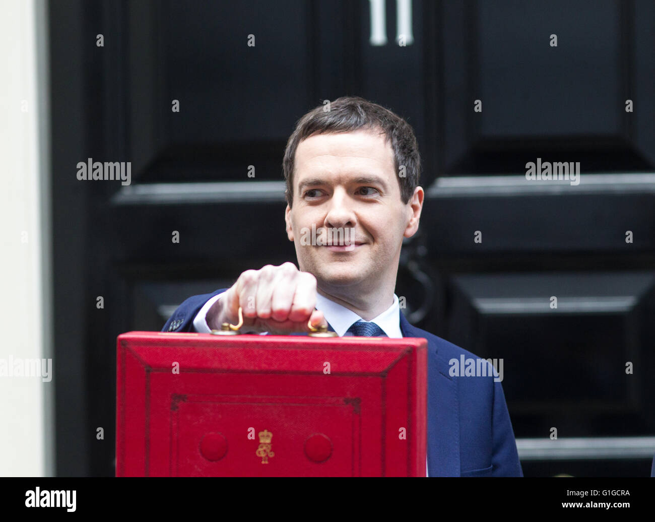Red budget box chancellor of the hires stock photography and images