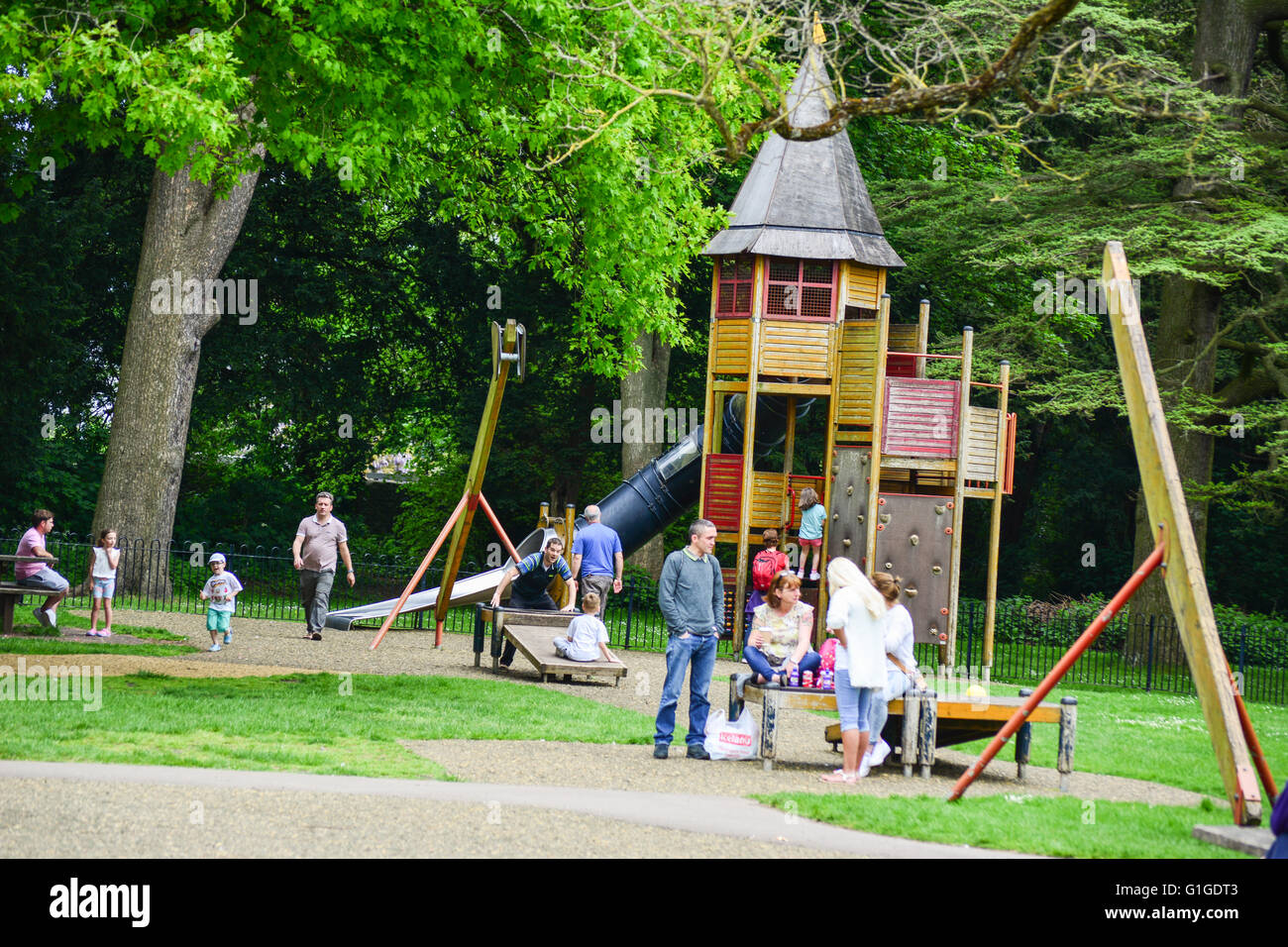 playground in Blaise Castle park , Bristol,England Stock Photo Alamy