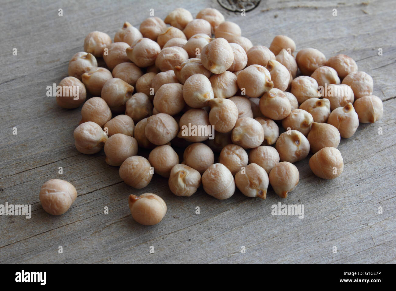 Dry chickpeas (Cicer arietinum) Stock Photo