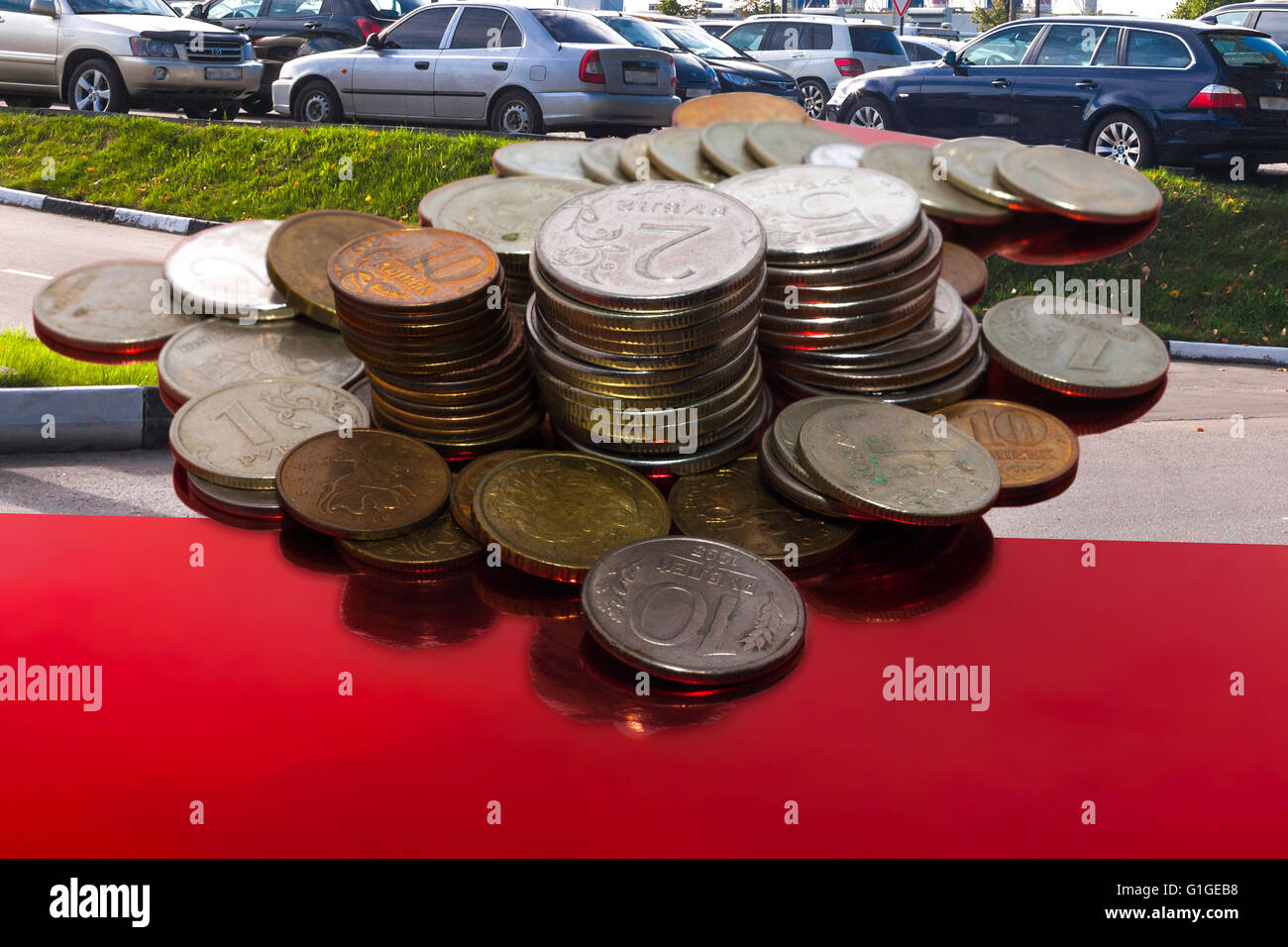 cumulative cost of possession Stock Photo