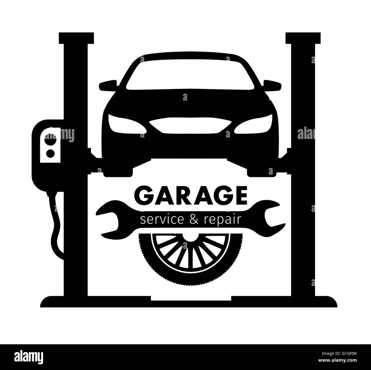 Car auto garage logo Royalty Free Vector Image